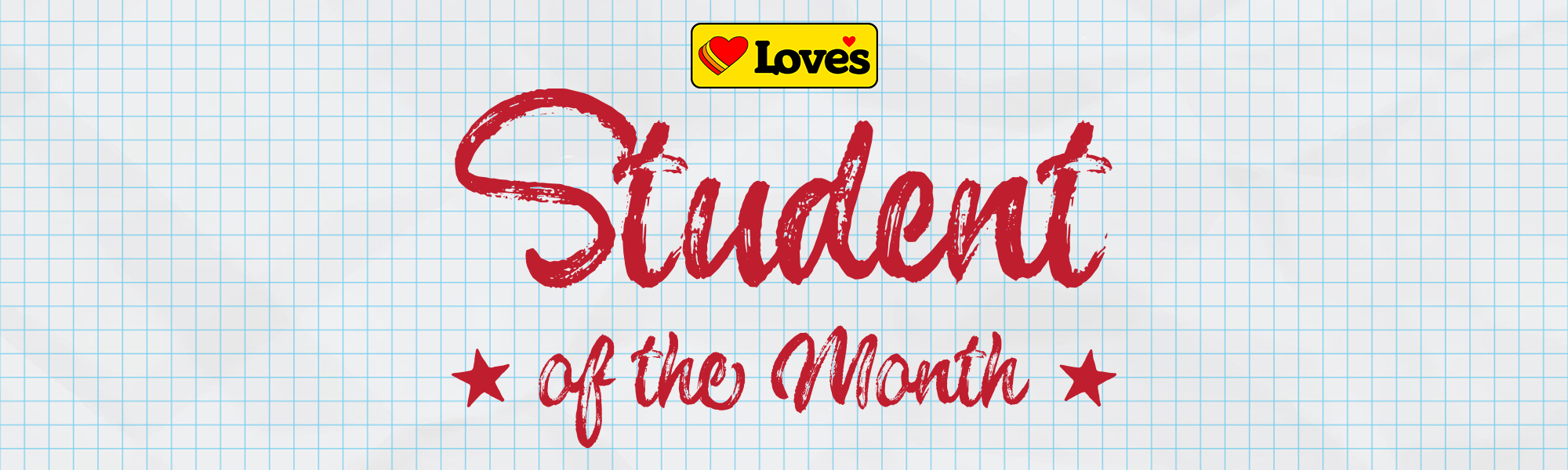 Love's Student of the Month graphic sponsored by The Black Chronicle