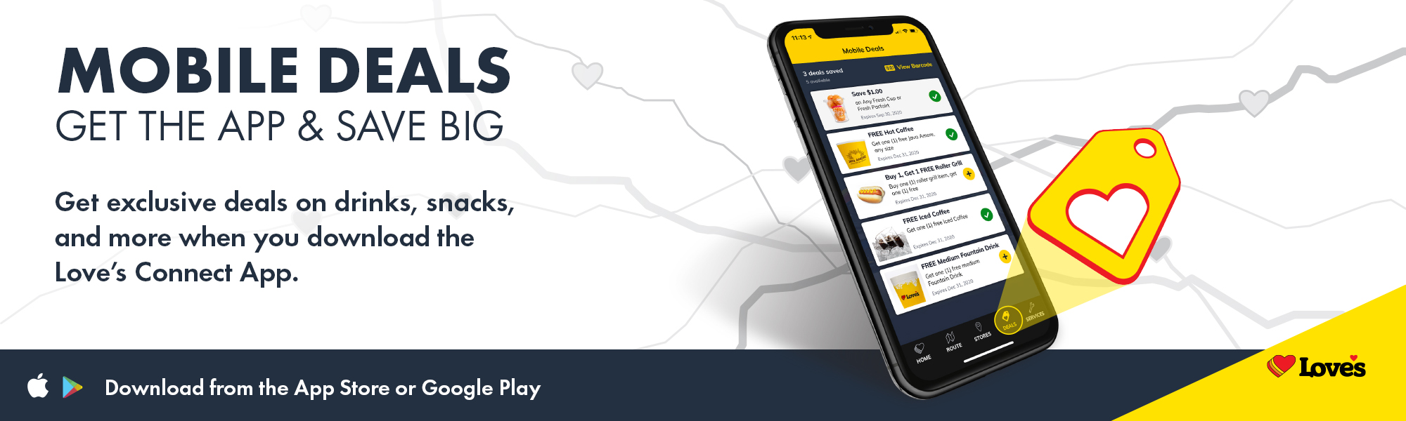 Mobile deals now available on the Love's Connect App