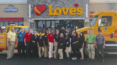 Love's grand opening in Hungerford, Texas