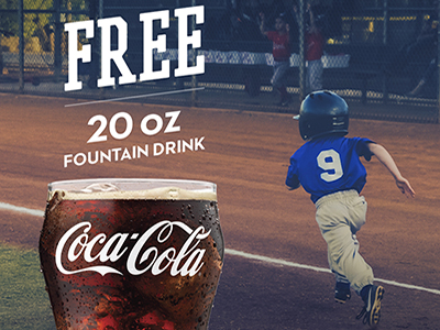 fountain drink promo at loves