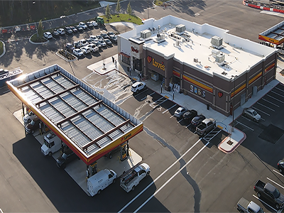 Aerial View of Love's Travel Stops