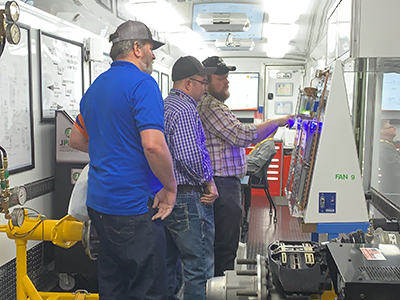 Customers check out the Love's Mobile Training Lab