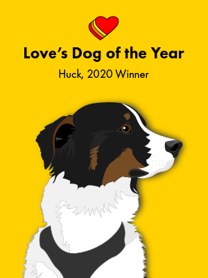 Huck Love's Dog of the Year in 2020