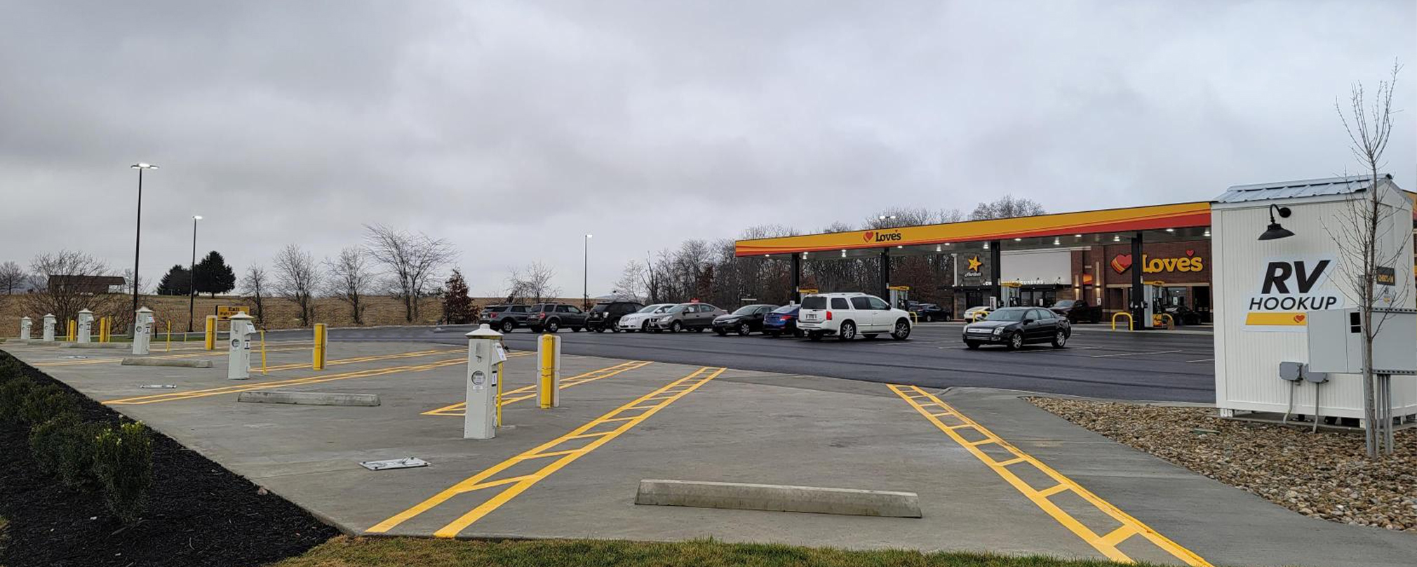 Truck stop parking fills up earlier, more often at chains