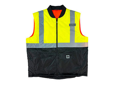 A high visible revers-able vest