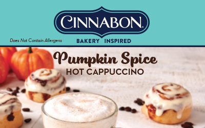 Cinnabon Pumpkin Spice Hot Cappuccino