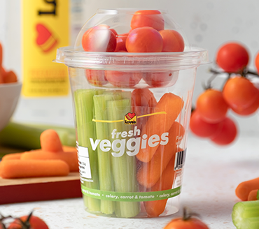A photo of Love's veggie cups.