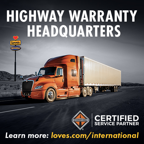 International - highway warranty headquarters graphic